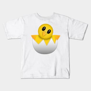 Hatching baby chick Emoji Kids T-Shirt